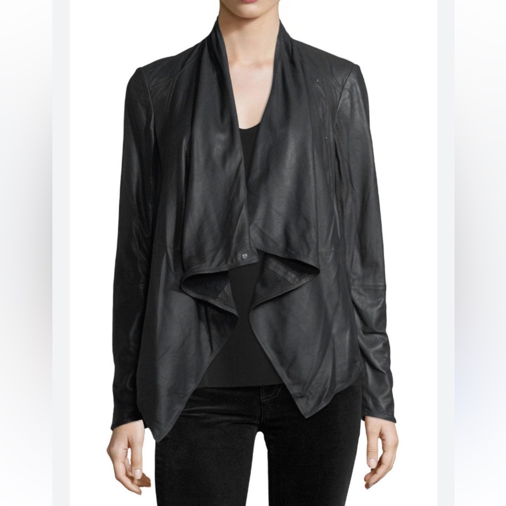 Alice+Olivia suede open front jacket